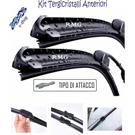 R9 SPAZZOLE TERGICRISTALLO PER FIAT 500 X (dal 2014 al 2017) 65-38 KIT COPPIA