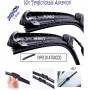 R9 SPAZZOLE TERGICRISTALLO PER RENAULT FLUENCE (dal 2009 al 2014) 60-40 KIT COPPIA
