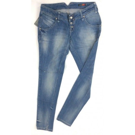 JEANS CLINK BAYOPR PANTALONI DONNA SEMI ELASTICIZZATO DENIM V/BASSA ADERENTE tg 29