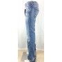 MELTIN POT JEANS PANTALONI EMIL DOUBLE FAS DONNA ADERENTI ZAMPA DENIM VITA BASSA TG 28