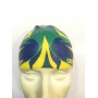CUFFIA PISCINA UOMO DONNA RAGAZZO RAGAZZA ARENA FLAG CAP 3D gial/verde