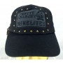 NINE LIVE BERRETTO CAPPELLINO CON VISIERA REGOLABILE NERO RETE BASEBALL BORCHIE