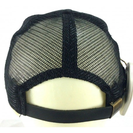 NINE LIVE BERRETTO CAPPELLINO CON VISIERA REGOLABILE NERO RETE BASEBALL  BORCHIE