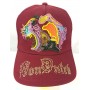 VON DUTCH BASEBALL CAPPELLINO CON VISIERA REGOLABILE  ROSSO BORCHIE RICAMO