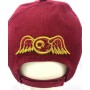 VON DUTCH BASEBALL CAPPELLINO CON VISIERA REGOLABILE  ROSSO BORCHIE RICAMO