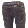JEANS CLINK AMIENS PANTALONI DONNA SEMI ELASTICIZZATO NERO IMPUNTURE ORO V/BASSA TG 31