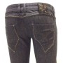 JEANS CLINK AMIENS PANTALONI DONNA SEMI ELASTICIZZATO NERO IMPUNTURE ORO V/BASSA TG 32