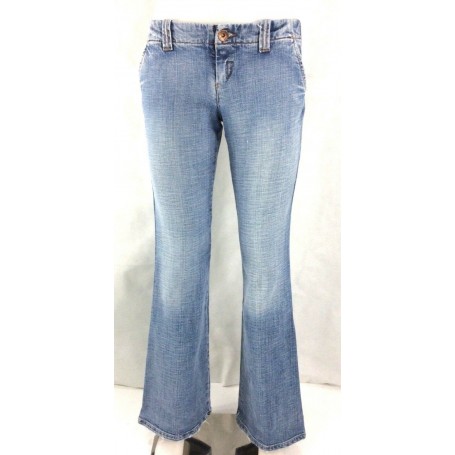 CLINK JEANS TOP GUN  PANTALONI DONNA SEMI ELASTICIZZATO ZAMPA DENIM VITA BASSA TG 32