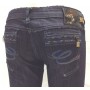 CLINK JEANS IDEA PANTALONI DONNA SEMI ELASTICIZZATO BLU IMPUNTURE VITA BASSA TG 26