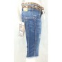 JEANS PINOCCHIETTO BERMUDA BRILLANT MET  DONNA RAGAZZA DENIM VINTAGE STOCK TG 26