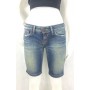 JEANS PANTALONCINO BERMUDA AIKO TAKE TWO DONNA BLU DENIM VINTAGE STOCK TG 28