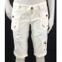 PANTALONCINO PINOCCHIETTO BERMUDA GOLDD BIANCO ESTIVO TASCHE DONNA STOCK TG S