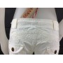 PANTALONCINO PINOCCHIETTO BERMUDA GOLDD BIANCO ESTIVO TASCHE DONNA STOCK TG S