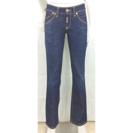 MET JEANS PANT NEW LADY DONNA ZAMPA ADERENTI VITA MEDIA BASSA DENIM tg 28