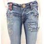 JEANS PANT AGATHA/B DENIM CLINK DONNA ADERENTI VITA BASSA CAVIGLIA STOCK TG32