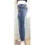 JEANS PANT AGATHA/B DENIM CLINK DONNA ADERENTI VITA BASSA CAVIGLIA STOCK TG32