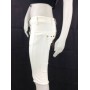 PANTALONCINO PINOCCHIETTO MET BUL BRILLAN BIANCO ELASTICIZZATO DONNA STOCK TG 26