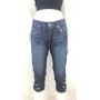 JEANS PINOCCHIETTO BERMUDA ANGEL DEVIL DONNA RAGAZZA RICAMO TASCHE STOCK TG25