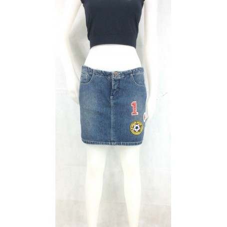 MINIGONNA GONNA JEANS UMM  DONNA RAGAZZA GONNA DENIM VINTAGE STOCK TG46