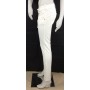 PANTALONI BAYOPR BIANCO CLINK DONNA ADERENTI VITA BASSA CAVIG STRETTA STOCK TG31