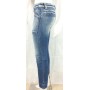 JEANS PANTALONI POPPY DENIM MET DONNA  ADERENTI VITA BASSA CAVIGLIA STOCK TG 28