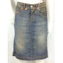GONNA JEANS MAGGIE DONNA ADERENTI LONGUETTE DENIM VINTAGE STOCK TG 25