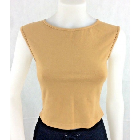 DIMENS DANZA SMANICATO t-shirt top slim donna stock sport palestra fitness tg s