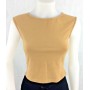 DIMENS DANZA SMANICATO t-shirt top slim donna stock sport palestra fitness tg s