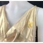 COMPLETO ESTIVO PLAYBOY ORO CANOTTA E SHORT T-SHIRT CON  SPALLINE DONNA RAGAZZA