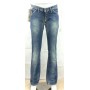 JEANS PANTA NEW BODY 5T BRILLANTINI DONNA ADERENTI VITA BASSA ZAMPA DENIM TG 27