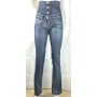 JEANS DONNA FASCIA VITA ALTA ELASTICIZZATO OLOGRAMMA MIS 27 ADERENTE DENIM