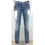 JEANS PANTALONI MET BODY/S 5T DONNA ZAMPA LEGGERA  ADERENTI DENIM STRAPPI TG28