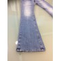 JEANS KARMAS  MET CON BRILLANTINI ADERENTE A ZAMPA DONNA mis.32