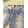 JEANS KARMAS  MET CON BRILLANTINI ADERENTE A ZAMPA DONNA mis.32