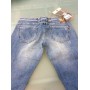 JEANS KARMAS  MET CON BRILLANTINI ADERENTE A ZAMPA DONNA mis.32