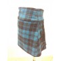 GONNA CORTA, MINIGONNA CON PIEGHE SCOZZESE QUADRO SCOLARETTA BLU LONSDALE MIS M