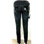 Jeans donna denise paiette slim elastic cerniera Nero Take Two tg 26