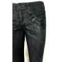 Jeans donna denise paiette slim elastic cerniera Nero Take Two tg 28