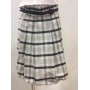 GONNA GINOCCHIO A PALLONCINO A QUADRI BIANCO NERO DONNA RAGAZZA MIS S / L
