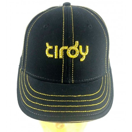 CAPPELLO TIRDY DONNA SUNKEY CON VISIERA EQUITAZIONE BERRETTO REGOLABILE NERO ORO