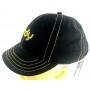 CAPPELLO TIRDY DONNA SUNKEY CON VISIERA EQUITAZIONE BERRETTO REGOLABILE NERO ORO