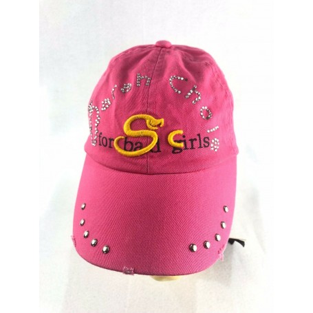 SARAH CHOLE DONNA BASEBALL CAPPELLO CON VISIERA BERRETTO REGOLABILE STRASS LOGO