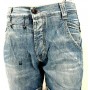JEANS PANTALONCINI MET PUGNALE PINOCCHIETTO UOMO COMODI  BERMUDA DENIM TG 26