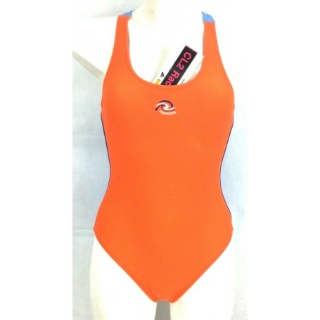 COSTUME PISCINA INTERO LALLA GIRL BAMBINA NUOTO MARE 8 ANNI ARANCI AQR