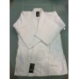 KIMONO TUTA ARTI MARZIALI BIANCA ADULTO IPPON  GRANA DI RISO RINFORZI MIS 2