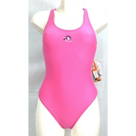 COSTUME PISCINA INTERO LALLA FODERATO BAMBINA NUOTO MARE ROSA tg 16 ACQUARAPID