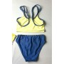 COSTUME PISCINA 2 PEZZI LIZARD BAMBINA NUOTO tg 8 ROYAL GIALLO ACQUARAPID