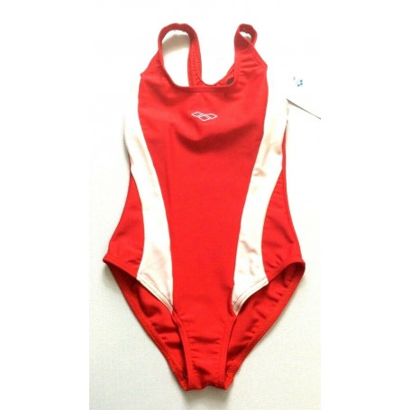 COSTUME PISCINA ARENA INTERO MIRAMAX BABY BAMBINA GIRL NUOTO ROSSO TG4