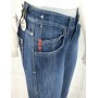 JEANS PANT MET LADY DONNA RAGAZZA ZAMPA ADERENTI VITA MEDIA DENIM BLU TG 26