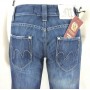 JEANS PANT MET LADY DONNA RAGAZZA ZAMPA ADERENTI VITA MEDIA DENIM BLU TG 28